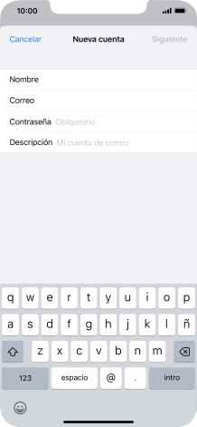 Pulsa Contraseña e introduce la contraseña de tu cuenta de correo electrónico.
