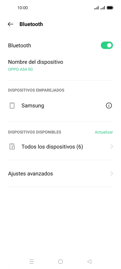 Pulsa la tecla de inicio para terminar y regresar a la pantalla de inicio.