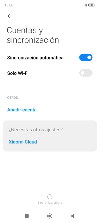 Pulsa Añadir cuenta.