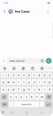 Crea un nuevo mensaje y escribe el texto deseado. Crea un nuevo mensaje y escribe el texto deseado.