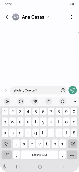 Crea un nuevo mensaje y escribe el texto deseado. Crea un nuevo mensaje y escribe el texto deseado.