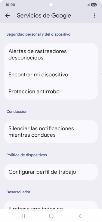 Pulsa Encontrar mi dispositivo.