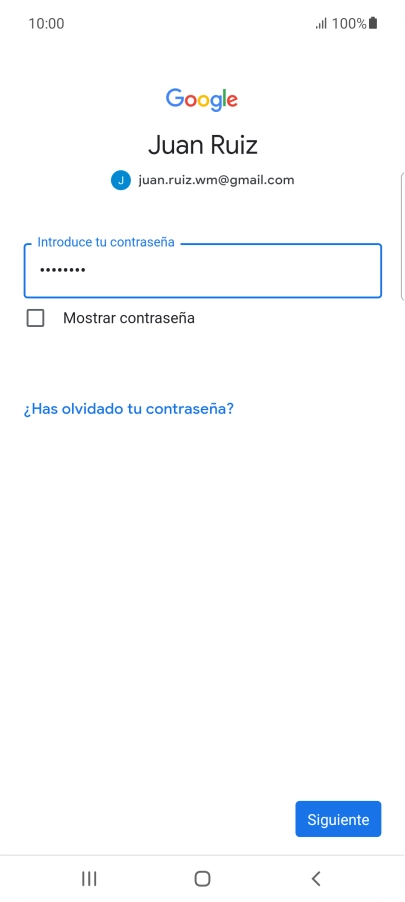 Pulsa Siguiente.