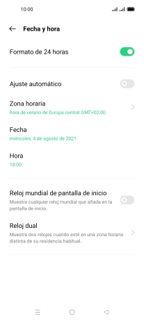 Pulsa el indicador junto a 