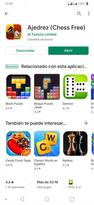 Pulsa la tecla de inicio para terminar y regresar a la pantalla de inicio.