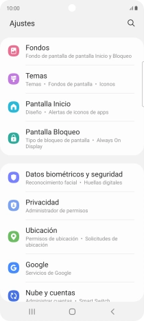 Pulsa Pantalla Bloqueo.