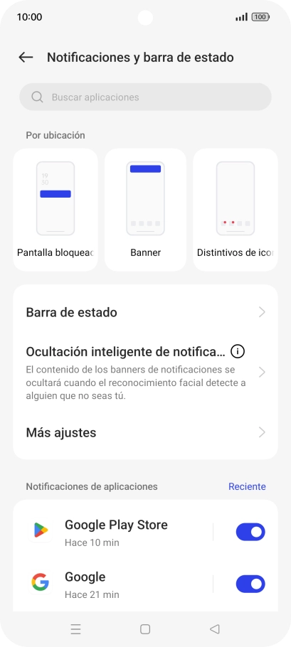 Pulsa la lista desplegable junto a 