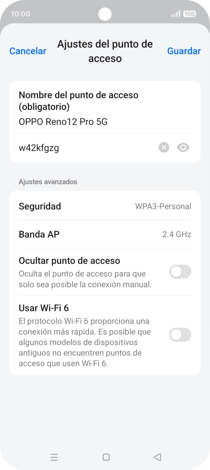 Pulsa en el campo de la contraseña e introduce una contraseña.