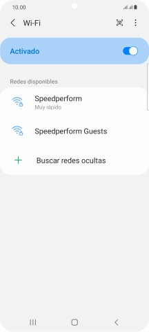 Pulsa la red wifi deseada.