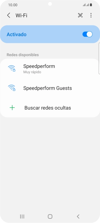 Pulsa la red wifi deseada.