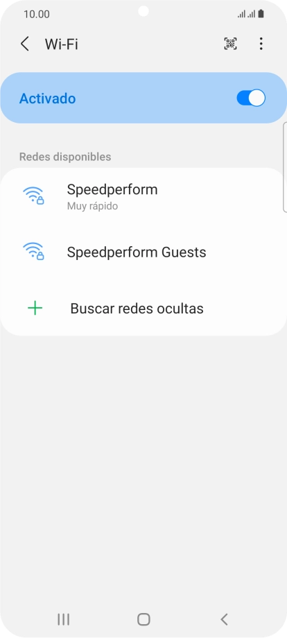 Pulsa la red wifi deseada.