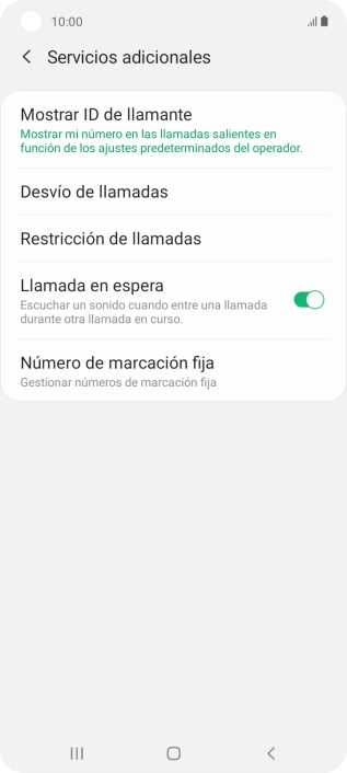 Pulsa Desvío de llamadas.