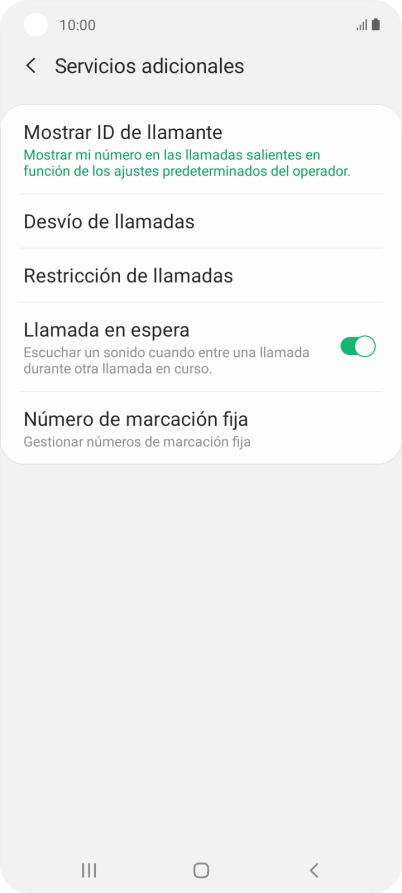 Pulsa Desvío de llamadas.