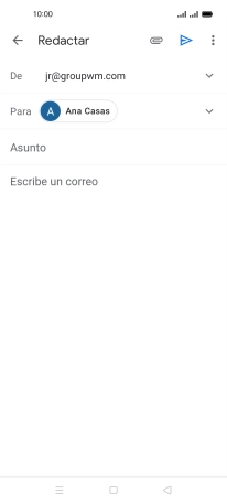 Pulsa Asunto e introduce el asunto deseado. Pulsa Asunto e introduce el asunto deseado.
