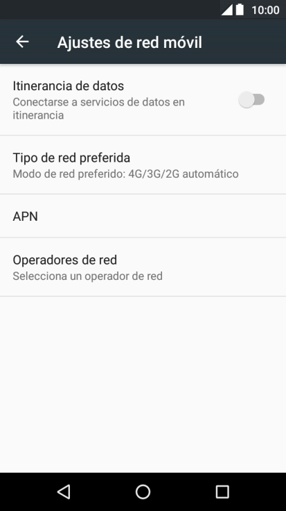 Pulsa Operadores de red.
