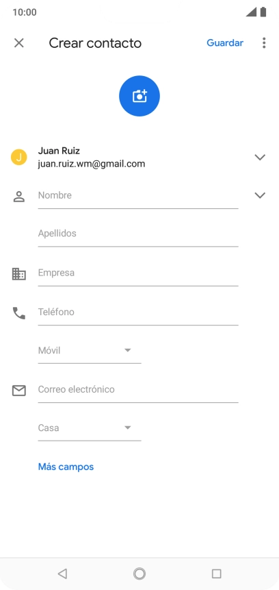 Pulsa la lista desplegable de la guía.