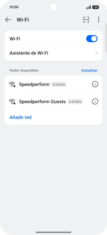 Pulsa la red wifi deseada.