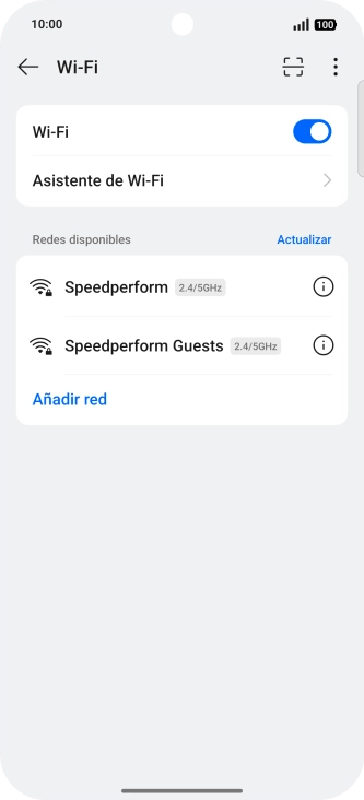 Pulsa la red wifi deseada.