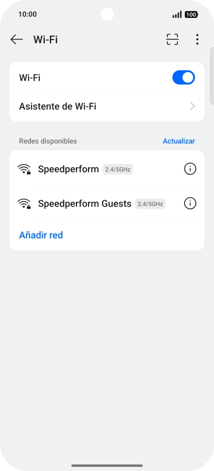 Pulsa la red wifi deseada.