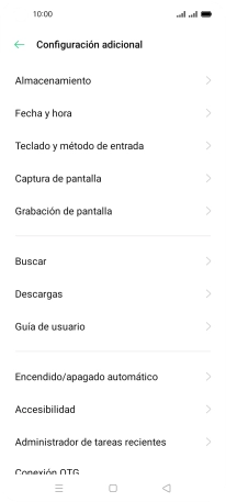Pulsa Fecha y hora.