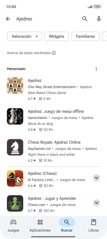 Pulsa la app deseada.