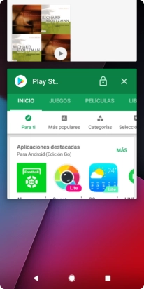 Desliza el dedo hacia abajo desde la parte superior de la pantalla. Desliza el dedo hacia abajo desde la parte superior de la pantalla.