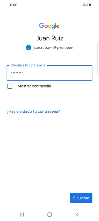Pulsa Siguiente.