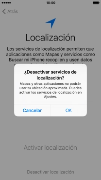 Si desactivas la función, pulsa OK. Si desactivas la función, pulsa OK.
