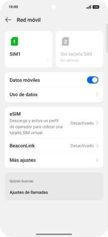 Pulsa Uso de datos.