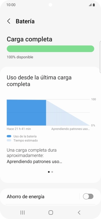 Pulsa Ahorro de energía.