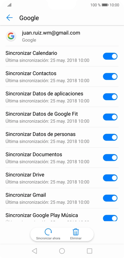 Pulsa la tecla de inicio para terminar y regresar a la pantalla de inicio.