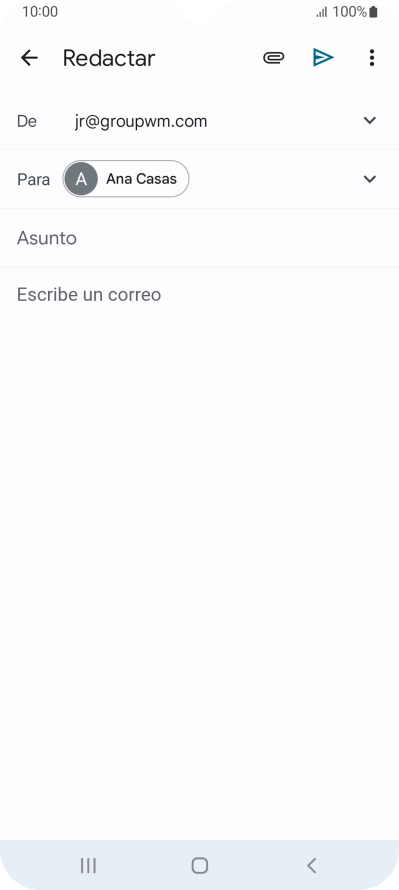 Pulsa Asunto e introduce el asunto deseado.