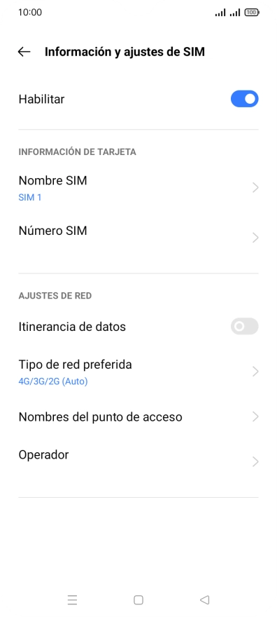 Pulsa el indicador junto a 
