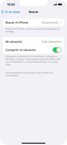 Pulsa Buscar mi iPhone.