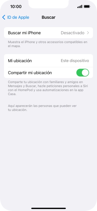 Pulsa Buscar mi iPhone.