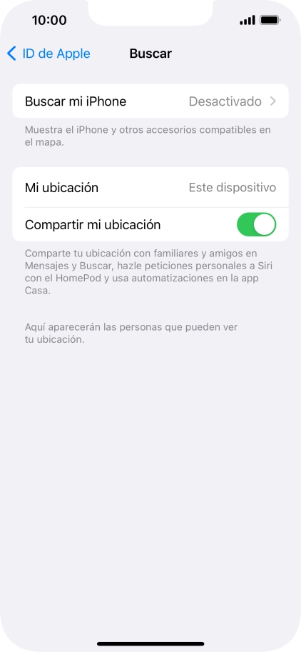 Pulsa Buscar mi iPhone.