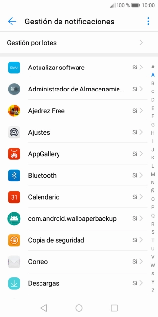 Pulsa la app deseada.
