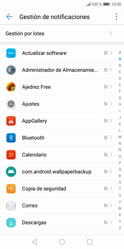 Pulsa la app deseada.