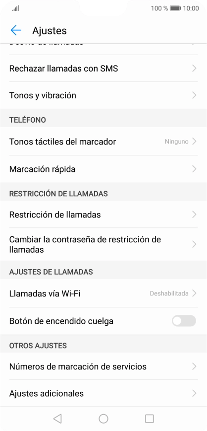 Pulsa Ajustes adicionales.
