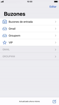 Pulsa la cuenta de correo electrónico deseada.
