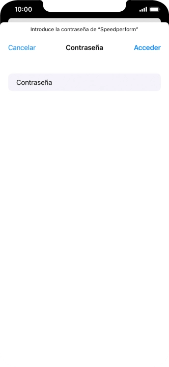 Introduce la contraseña de la red wifi y pulsa Acceder.