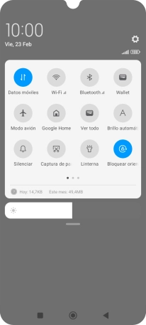 Pulsa Silenciar para activar o desactivar el modo silencioso.