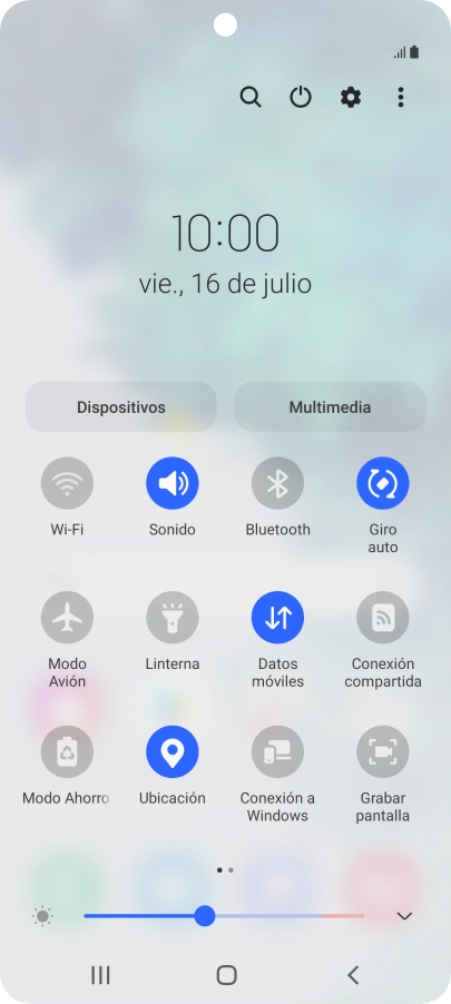 Pulsa el icono de ajustes.