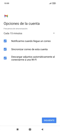 Si aparece en la pantalla esta imagen, tu cuenta de correo electrónico ha sido reconocida y configurada automáticamente. Sigue las indicaciones de la pantalla para introducir más información y terminar la configuración.