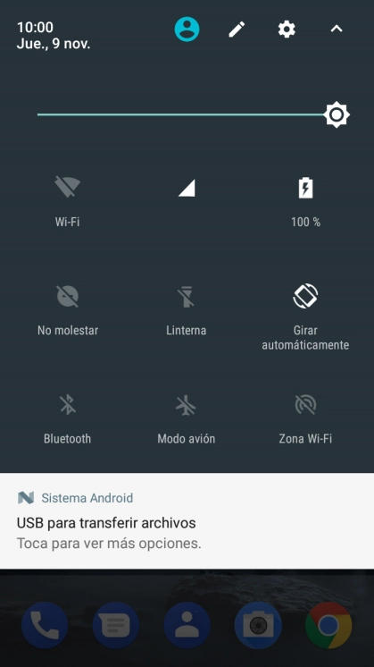 Pulsa el icono de ajustes.