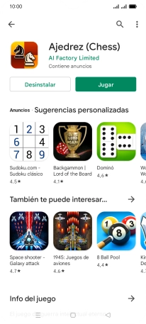 Pulsa la tecla de inicio para terminar y regresar a la pantalla de inicio.