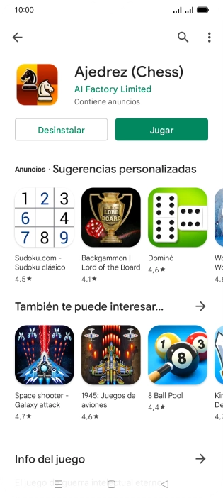 Pulsa la tecla de inicio para terminar y regresar a la pantalla de inicio.