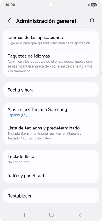 Pulsa Fecha y hora.