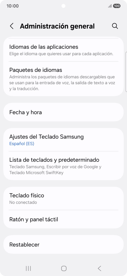 Pulsa Fecha y hora.