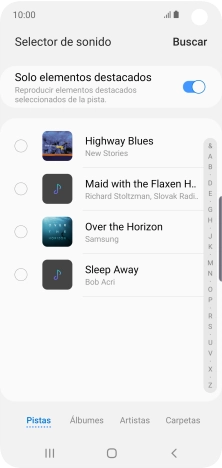 Pulsa los timbres de llamada deseados para escucharlos. Pulsa los timbres de llamada deseados para escucharlos.